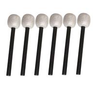 Bemonew 6 pièces Microphone en Plastique réaliste Portable Microphone Artificiel 11x2 Pouces Accessoire de Jeu détachable pour Enfants, Halloween, Noël, Accessoire de Costume, fête d'anniversaire
