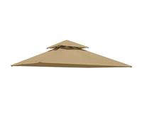 Bemonew Abri de Barbecue, auvent de tonnelle Remplacement 10 Pieds, imperméable, auvent terrasse, Bloc UV, Couverture tonnelle Jardin (Kaki)