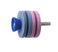 Bemonew Affûteuse rotative pour Tondeuse à Gazon Outil de Jardinage Rapide Accessoire pour perceuse Manuelle 4 Couches