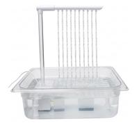 Bemonew Baignoire automatique pour oiseaux avec eau circulante, douche pour montage en cage, fontaine de bain simulation de pluie pour perruches, calopsittes