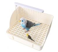 Bemonew Baignoire Automatique pour perroquets avec Pompe et Fontaine intégrée. Convient aux perroquets Gris du Gabon calopsittes perruches ondulées et inséparables. Deux Modes de Fonctionnement.