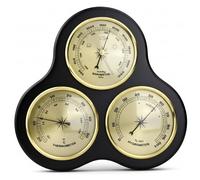 Bemonew Baromètres pour la maison - Baromètre d'intérieur avec hygromètre et thermomètre - Station météo intérieure pour 25,9 x 24,6 x 3,6 cm