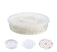 Bemonew Boîte à tarte avec couvercle et poignée 30, 5 x 8, 6 cm ronde de qualité alimentaire à 2 compartiments compatible four et réfrigérateur.