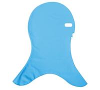 Bemonew Bonnet de Bain élastique Doux Protection Solaire Masque Facial Respirant Anti-piqûre Flexible léger 4 Trous Masque de Protection Solaire Complet pour la Course, Le Cyclisme, la pêche (Bleu)