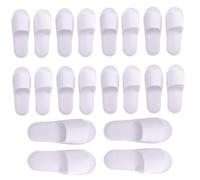 Bemonew Chaussons jetables pour invités 10 paires de pantoufles d'hôtel pantoufles de spa antidérapantes voyage pour salon beauté fête mariage. Convient aux pointures jusqu'à 8, 5 US