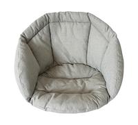 Bemonew Coussin de Chaise Egg, Remplacement du Coussin de Chaise Egg, en Lin Confortable pour chaises d'intérieur et d'extérieur, Gris Clair