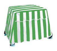 Bemonew Couverture pour Table à Eau, 37x22x25 Pouces, Couverture de Table à Eau pour Enfants, Pare-Soleil extérieur pour Cour, Jardin, Plage, Rayures Vertes