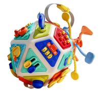 Bemonew Cube occupé, 1 Cube d'activité Montessori Busy Board |.Jouet sensoriel interactif à 22 Faces |.Multicolore, 7, 2x7, 2x8, 39 Pouces