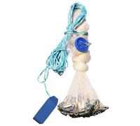 Bemonew Filet de pêche Filet de Lancer 4 Pieds pour la pêche - Plombs en Zinc à évier Rapide et Cordon Pneu résistant, Lancer Facile avec dragonne pour Un Efficace et fiable d'eau Douce d'eau