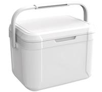 Bemonew Glacière de Camping 5 L en PU, Petite glacière 76 Heures de Refroidissement et 12 Heures, boîte à déjeuner Rigide isolée au Chaud pouvant contenir 6 canettes, Portable avec poignée pour Piqu