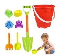 Bemonew Jouets de Plage pour Enfants, 8 pièces, Jouets de Sable Comprenant Un Seau Plage, Un Moule à Sable, Une Pelle, râteau, des pelles Tamis, château-Seau et Pelle