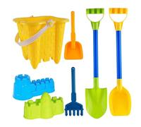 Bemonew Kit de Construction de château Sable, Seau, pelles et moules, Jouets Plage Portables pour Enfants