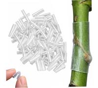 Bemonew Kit de greffage de 200 manchons de greffage en silicone, kit auto-fendant pour arbres fruitiers, tubes transparents hautement élastiques pour plantes