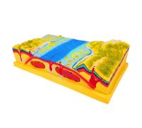 Bemonew Kit de modèle 3D de Plaque tectonique, kit modèle Terrain - Aide pédagogique en résine synthétique pour l'enseignement des Sciences