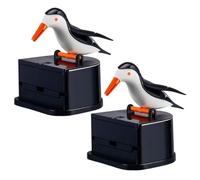 Bemonew Lot de 2 distributeurs de cure-dents drôles en forme de petit oiseau pour la maison, le restaurant, la salle à manger