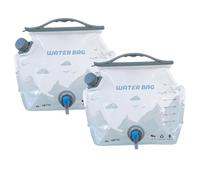 Bemonew Lot de 2 récipients à Eau Pliables, Carafe à Eau Pliable Ouverture de 2 gallons avec Bec verseur pour Un Nettoyage Facile, Anti-Fuite pour l'extérieur, la randonnée, Les Voyages en Voiture