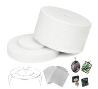 Bemonew Lot de 22 mini four à micro-ondes pour fusion du verre avec 10 feuilles et joints pour poterie, fusion du verre, bijoux, loisirs créatifs