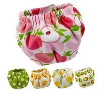 Bemonew Lot de 5 couches réutilisables lavables et absorbantes pour cochon d'Inde avec 5 motifs mignons, taille M