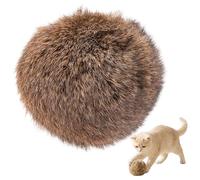 Bemonew Lot de 6 balles à l'herbe à Chat Jouets en Peluche pour Chatons avec Coutures renforcées pour Un Jeu interactif balles texturées en Fourrure Douce pour Chatons et Chats Adultes