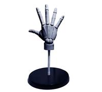 Bemonew Maquette de main pour dessin 2 pièces 1:1 articulée pour dessiner des mains de mannequin articulées avec base pour 36,1 cm (droite + gauche)