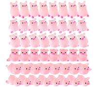 Bemonew Mini cochons 100 pièces 6 Styles adorables Qui Brillent dans Le, Mini cochons en résine, Animaux Miniatures décoratifs en résine pour Table, bonsaï, Plante en Pot, Maison de poupée
