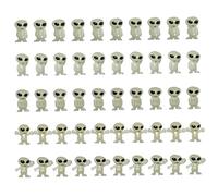Bemonew Mini Figurines extraterrestres 50 pièces, Petite Figurine Extraterrestre Qui Brille dans Le pour Enfants, Petits Jouets d'halloween pour Cadeaux de fête