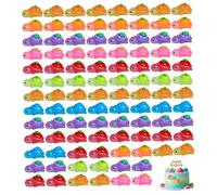 Bemonew Mini Tortues (100 pièces) en résine phosphorescente décorées de Jolis Fruits Idéales pour Les Jardins féériques et Les Loisirs créatifs.
