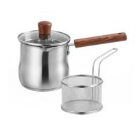 Bemonew Panier de friteuse en Acier Inoxydable 304, Couvercle en Verre, Ampoule à Induction