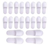 Bemonew Pantoufles jetables de voyage 10 paires pour les clients pantoufles d'hôtel antidérapantes de spa voyage pour salon pointures 8, 5 et 10 pour femmes