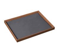 Bemonew Plateau à Bijoux, Plat à bibelots en Bois et Plateau de présentation de Bijoux - Organisateur avec tiroir en Bois avec Doublure en Velours pour Le Rangement et la décoration, Grand