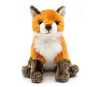 Bemonew Renard en Peluche de 25 cm en Coton PP réaliste et Adorable en Forme de Renard Assis pour Enfants et Adultes.