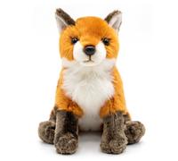 Bemonew Renard en Peluche de 25 cm en Coton PP réaliste et Adorable en Forme de Renard Assis pour Enfants et Adultes.