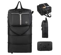 Bemonew Sac de Voyage à roulettes avec poignée, 35×20×12 Pouces, Grand Format, Pliable, imperméable, Portable, pour Hommes et Femmes.