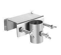 Bemonew Support de Fixation pour Parasol de Camion Pince Robuste en métal galvanisé épais Support réglable et Stable pour Rail Chaise diamètre 110 mm