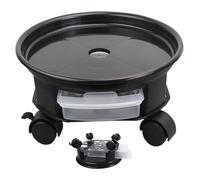Bemonew Support pour Plantes avec roulettes, Support Rond pour Plantes avec roulettes - verrouillables, Plateau Soucoupe d'eau pour Grandes en Pot d'intérieur et 'extérieur, 30 cm