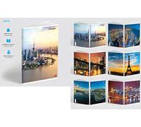 BeMore Cahier Maxi A4 80 g Ville Tableau 5 mm 10 pièces