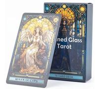 Bemvp Jeu De Cartes De Tarot, 78 Cartes De Tarot, Jeu De Divertissement, Jeu De Société De Divination pour Réunion De Famille, Jeu Classique De Prédiction De l'avenir pour Les Fêtes De Famille