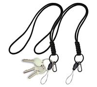 Bemvp Paracord Porte-clés 2pcs Tressé Longe Porte-clés Corde Robuste Paracord avec Mousqueton pour Randonnée Camping