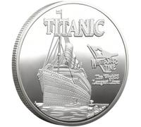 Bemvp Pièce Commémorative du Titanic, Pièce De Collection À l'effigie du Titanic, Souvenir Idéal pour Les Passionnés D'histoire Les Collectionneurs.