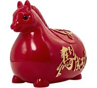 Bemvp Tirelire en Forme De Cheval De Dessin Animé, Ornement De L'année Chinoise du Cheval, Tirelire pour Pièces De Monnaie, Boîte À Économies pour Le Nouvel an Le Festival du Printemps