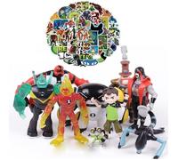 BEN 10 projecteur de figurines d'action de la terre, jouets et 50 autocollants Graffiti pour enfants