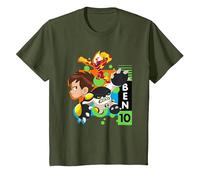 Ben 10 The Vibe T-Shirt, Enfant, Olive, 2 Ans