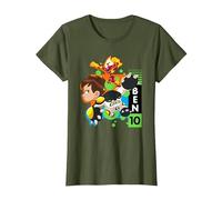 Ben 10 The Vibe T-Shirt, Femme, Olive, M
