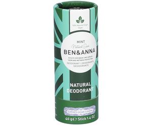 BEN & ANNA - Déodorant Papertube Menthe Stick(S) 40 g