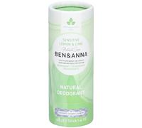 Ben & Anna Natural Deodorant Papertube Lemon Lime Sensitive Stick(S) 40 g