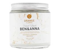 BEN & ANNA Orange avec fluorure | Dentifrice en verre | Natural Care Bio Tooth Paste orange, 100 g | Cosmétique naturel durable | Végétalien