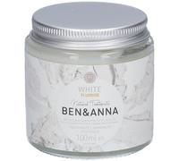 BEN & ANNA - White Fluoride Dentifrice naturel blanchissant en bocal verre Dentifrice(S) 100 ml