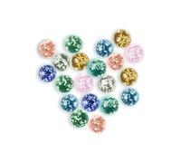 Ben & Bel Billes en Verre phosphorescentes - Lot de 20 Billes Multicolores mouchetées pour Jeux de Course à Pied, projets de Bricolage ou décoration de la Maison
