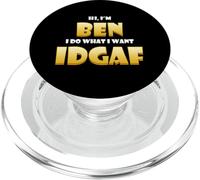 Ben Costume IDGAF Cute Personalized First Name Benjamin Bens PopSockets PopGrip pour MagSafe