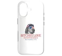 Ben Franklin 1776 Les chiennes Aiment l'indépendance Coque pour iPhone 17